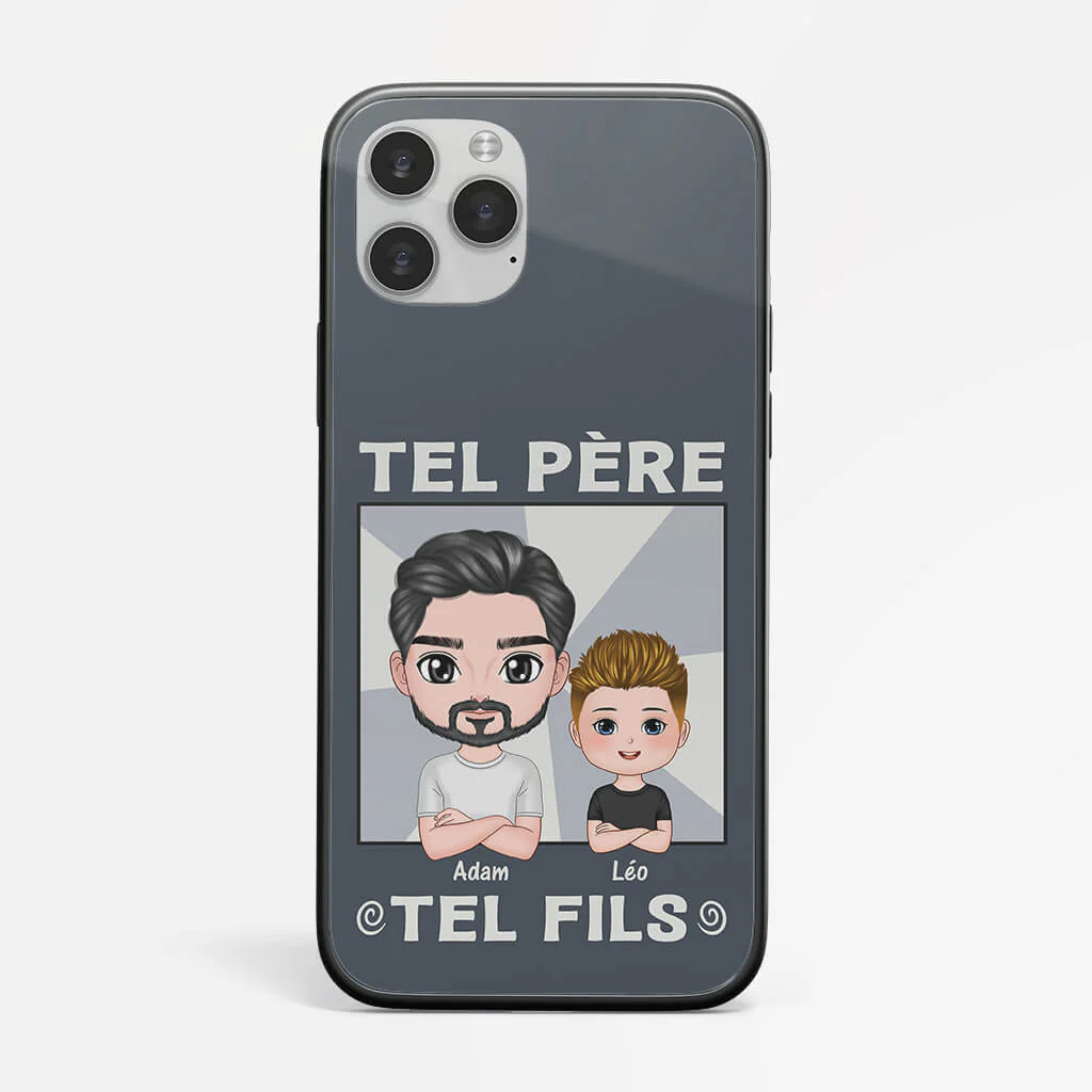 Coque Iphone 14 Tel Père Tel Fils Personnalisée