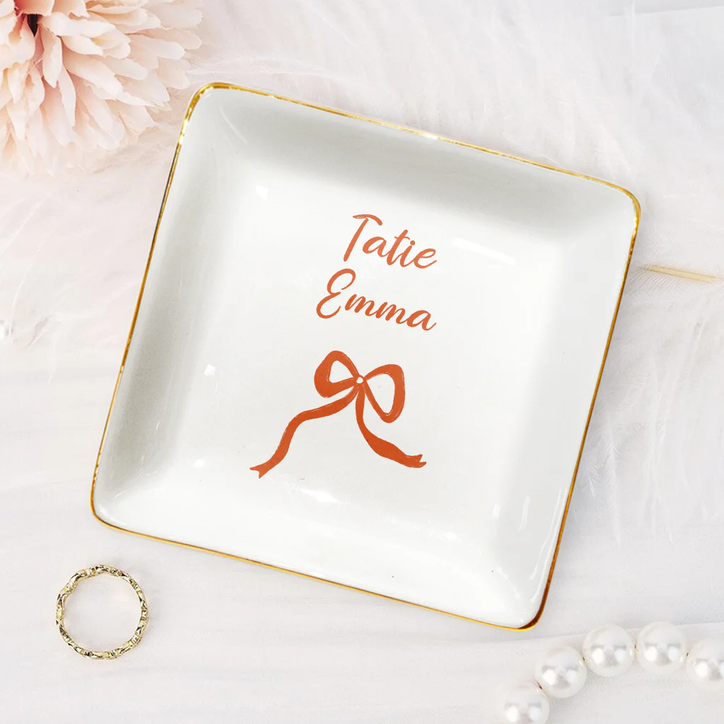 Coupelle À Bijoux Personnalisé Femme Avec Prénom - Bientôt Mariée - Image 2