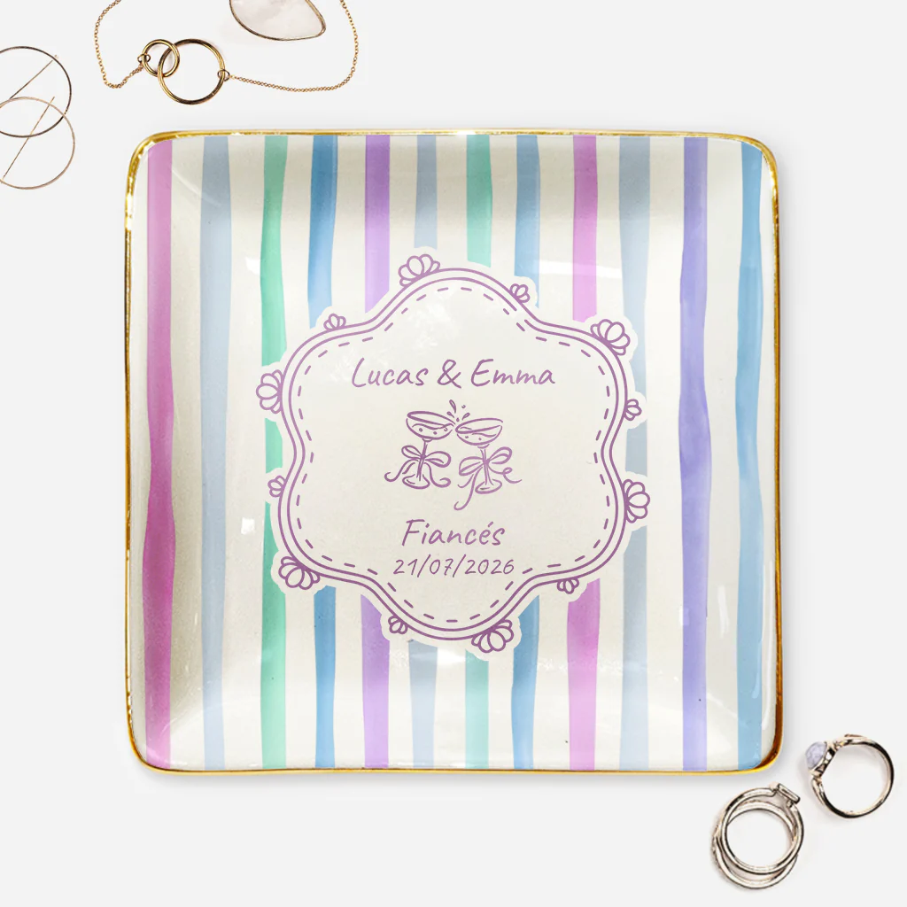 Coupelle À Bijoux Personnalisée - Cadeau Couple Mariage