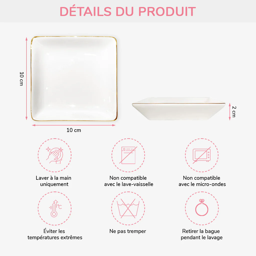 Coupelle À Bijoux Personnalisée - Cadeau Couple Mariage - Image 3