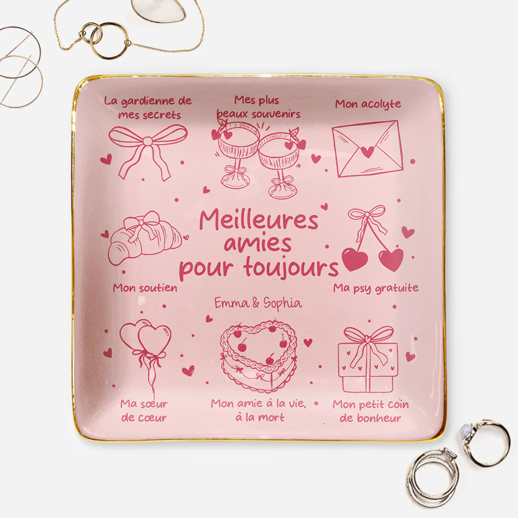 Coupelle Bijoux Personnalisée - Meilleure Amie Ma Sœur De Cœur