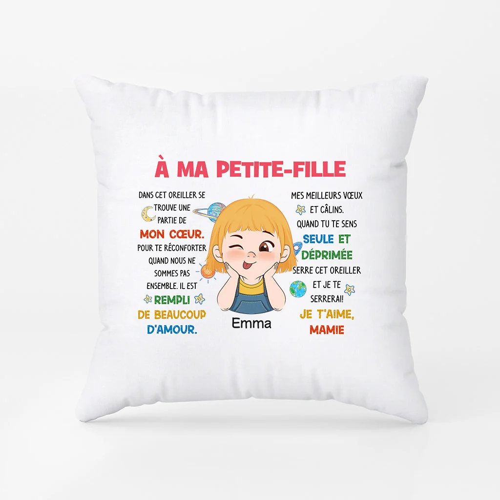 Coussin Cadeau Personnalisé pour Petit-Fils - Image 2