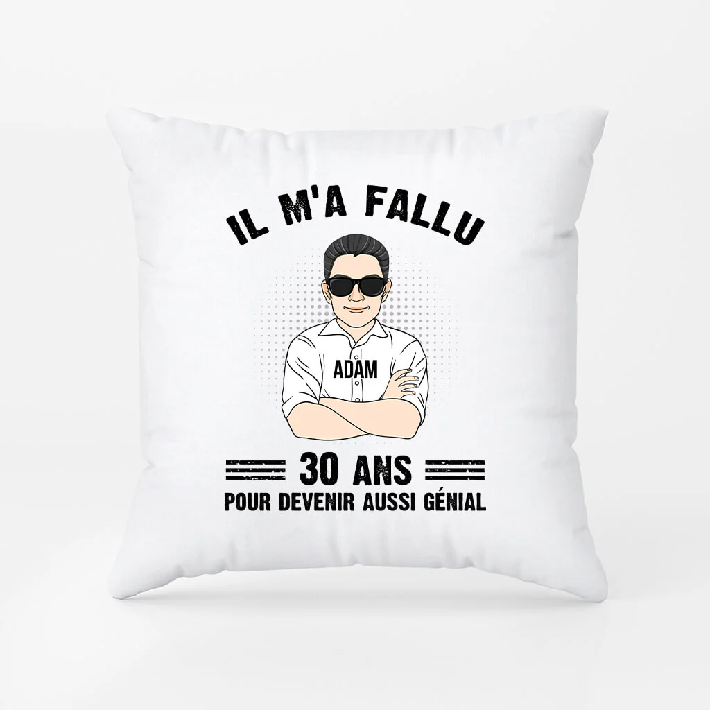 Coussin Personnalisé Anniversaire - Il M'a Fallu 70 ans