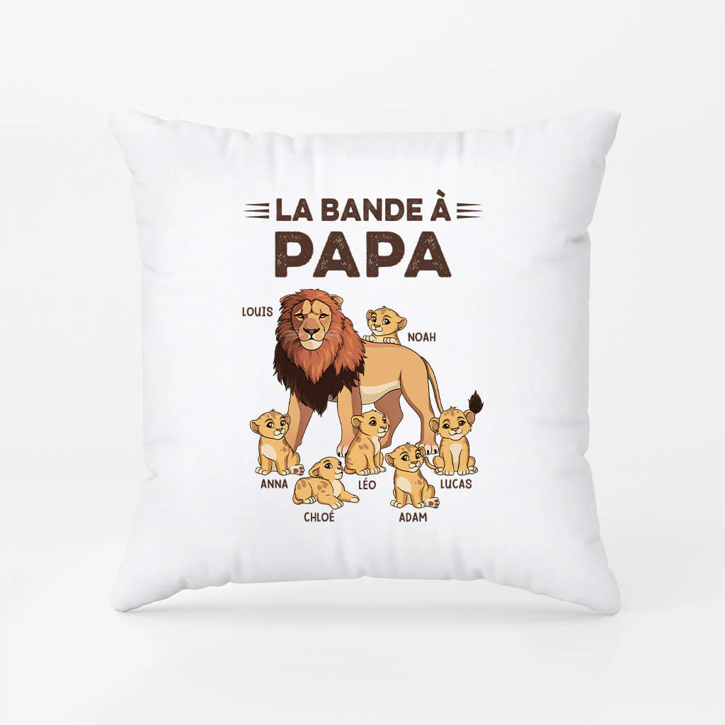 Coussin La Bande À Papa Lion Personnalisé