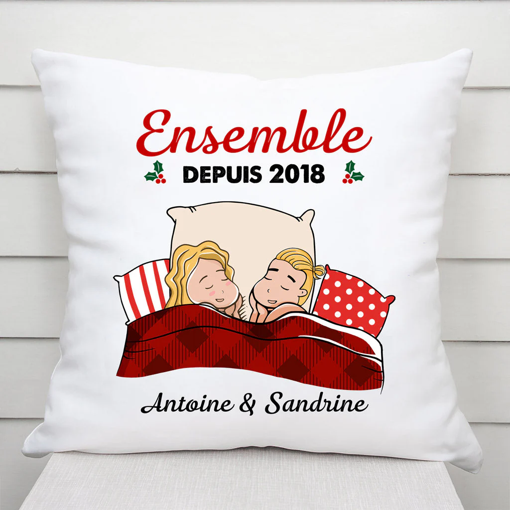 Coussins personnalisés Noël – Ensemble Depuis
