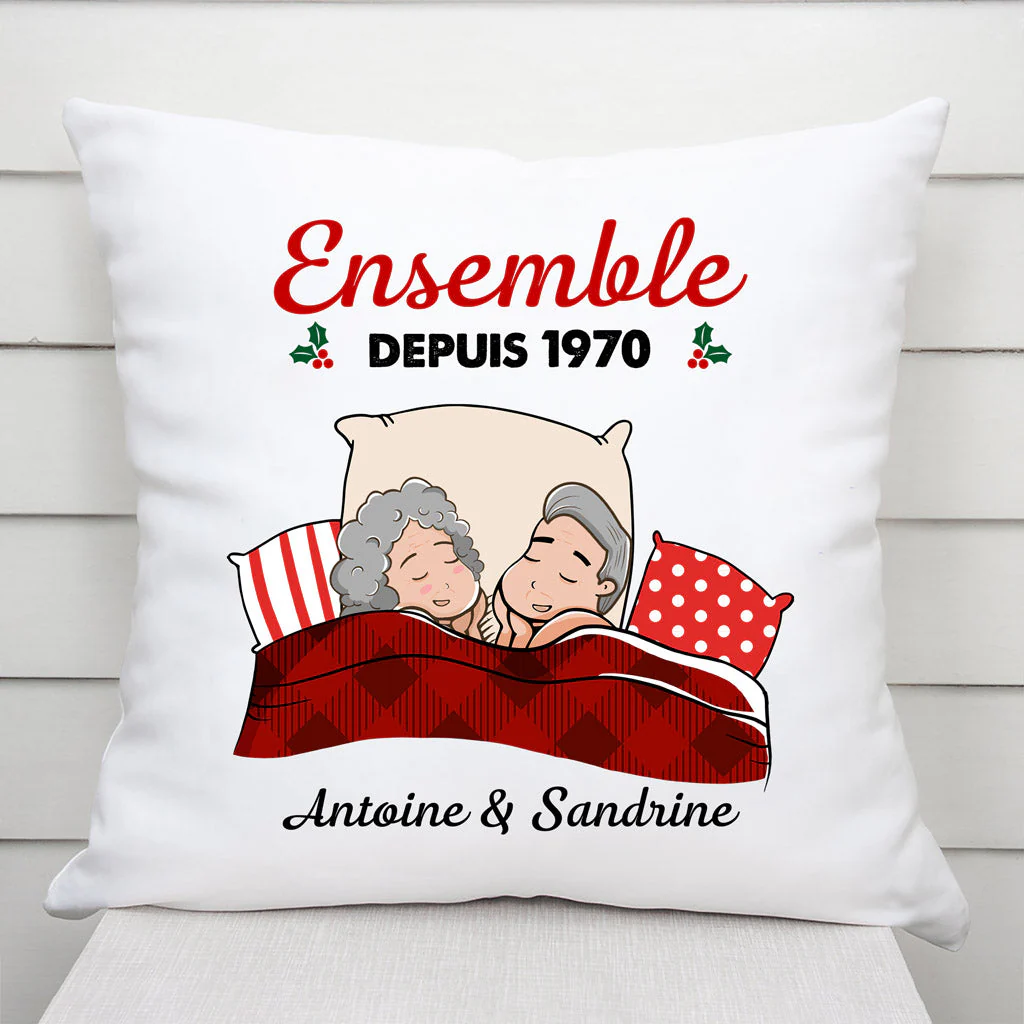 Coussins personnalisés Noël – Ensemble Depuis - Image 2