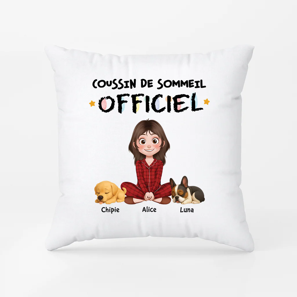 Coussin Personnalisé Photo Chien | Coussin De Sommeil Officiel