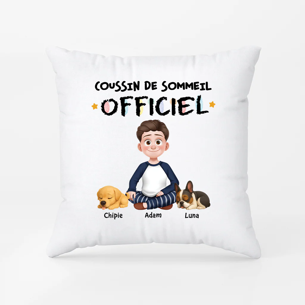 Coussin Personnalisé Photo Chien | Coussin De Sommeil Officiel - Image 2
