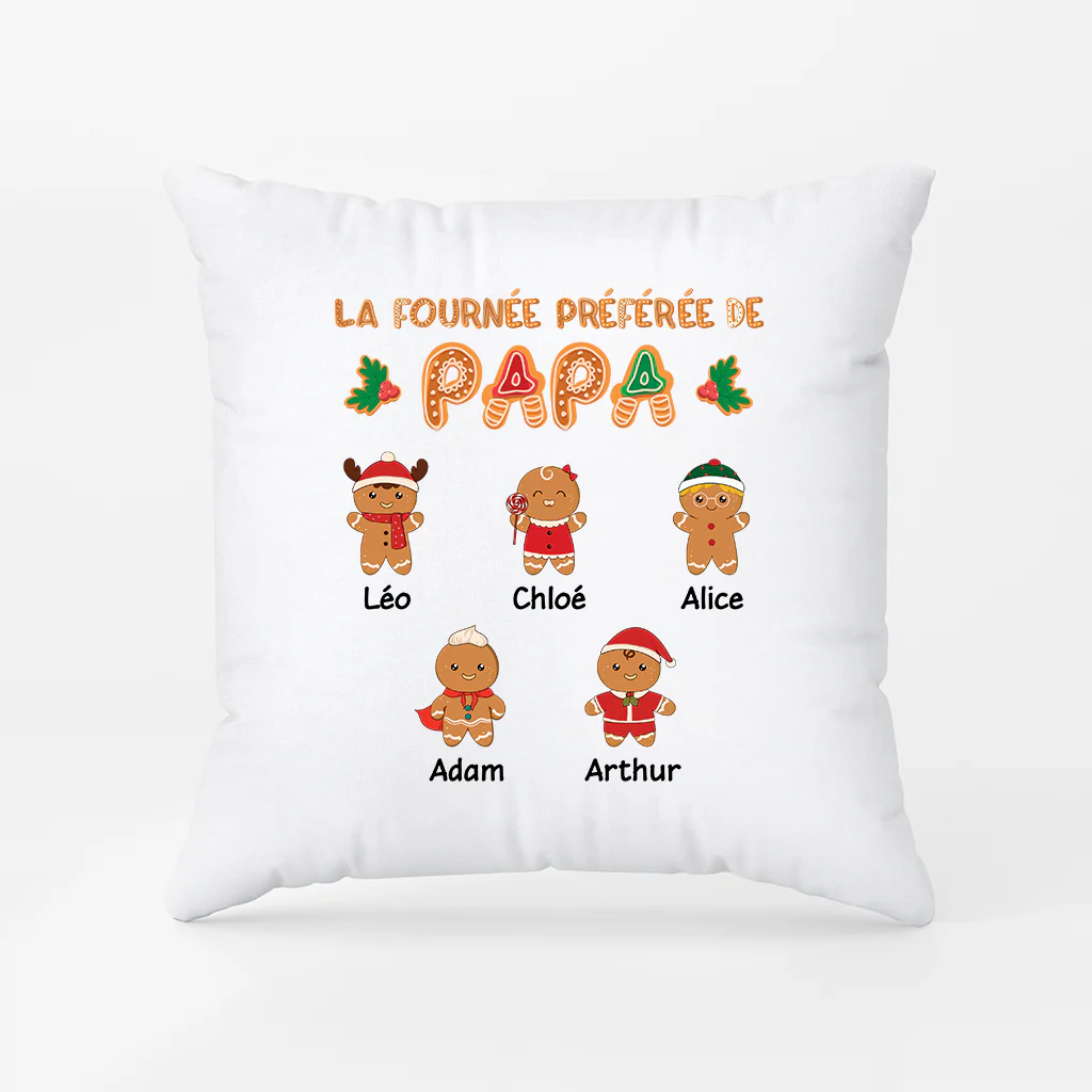 Coussin Personnalisé de Noël - La Fournée Préférée de Mamie - Image 2