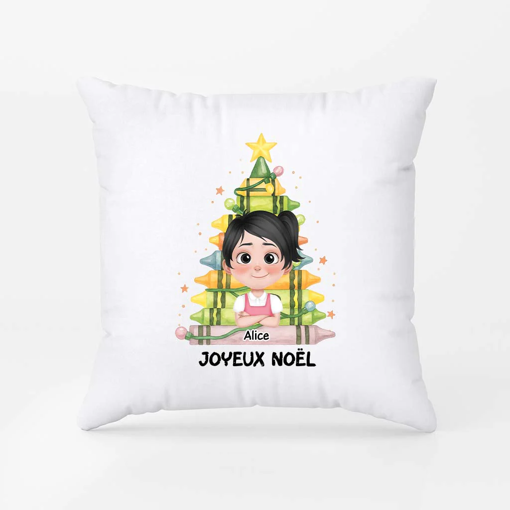 Coussin Personnalisé Pour Enfant - Joyeux Noël