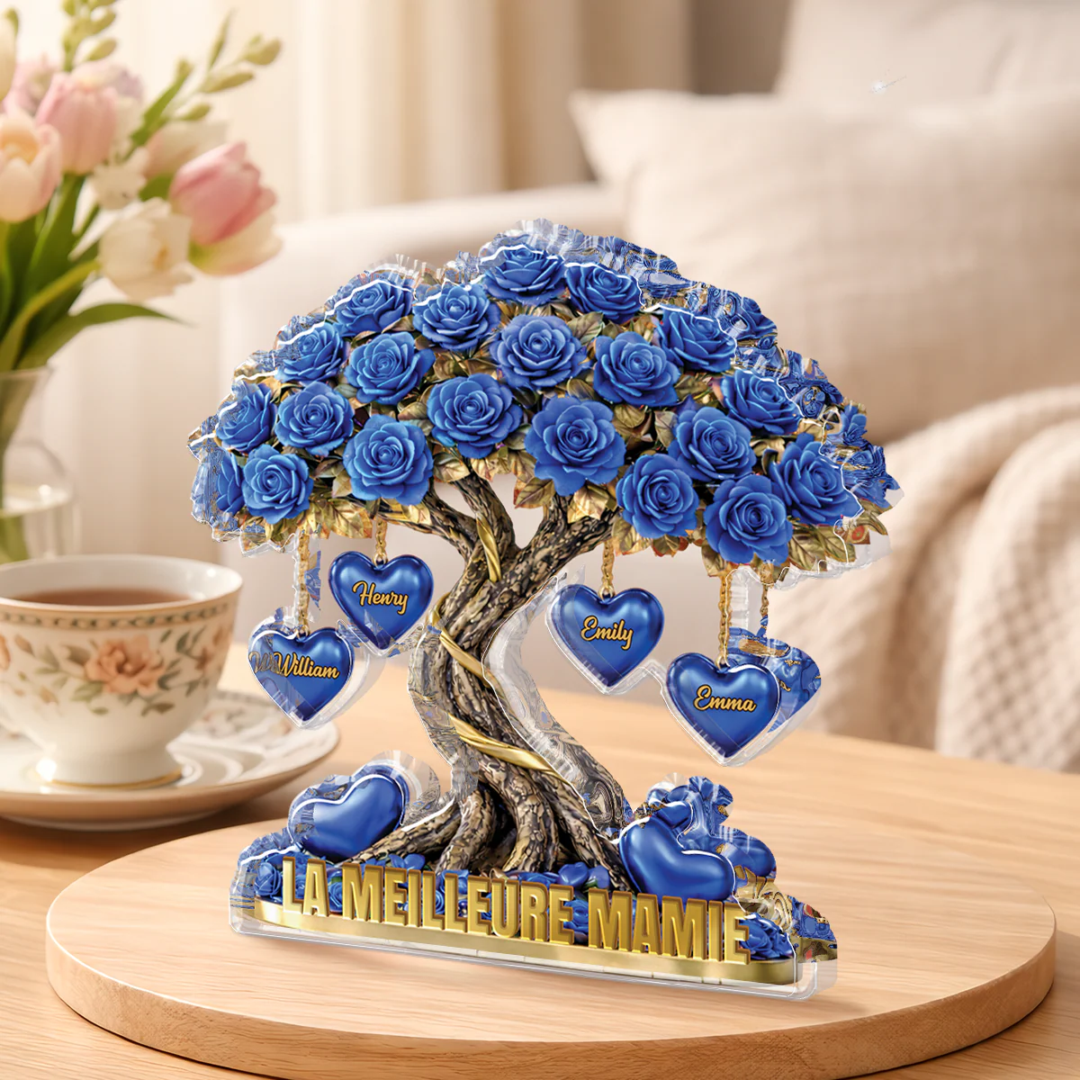 [Effet d'impression 3D] Bloc Acrylique Personnalisé Forme Découpée - Meilleure Maman Mamie - Image 2