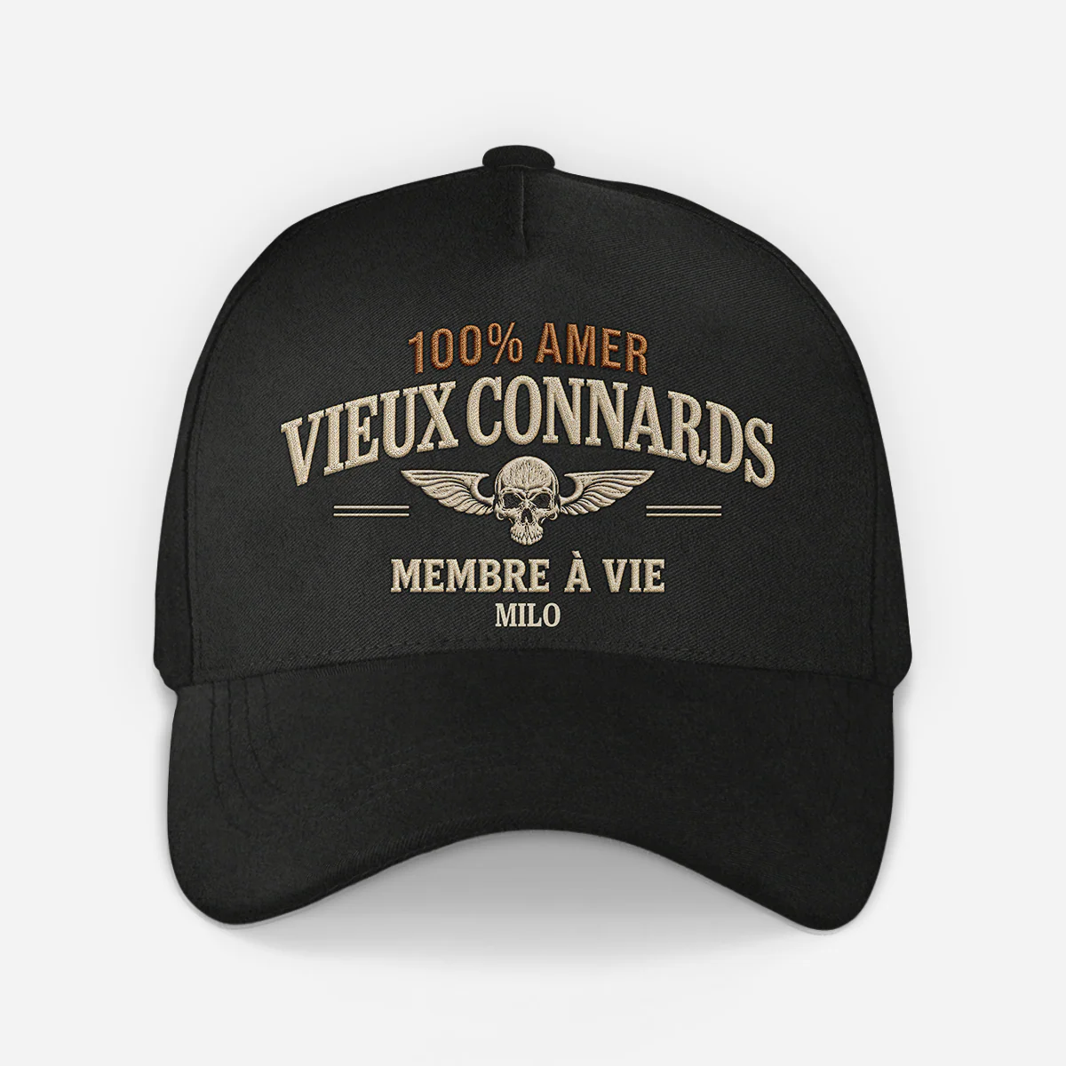 [Effet d'Impression 3D] Casquette Homme Personnalisée Drôle - Club Des Vieux Connards - Image 2