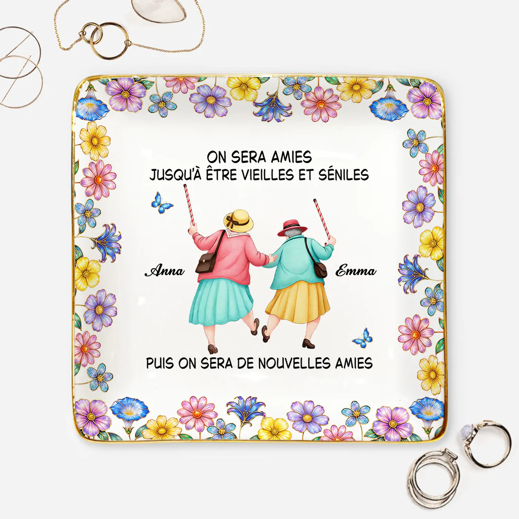 [Effet d'impression 3D] Coupelle Bijoux Personnalisée - On Sera Meilleures Amies