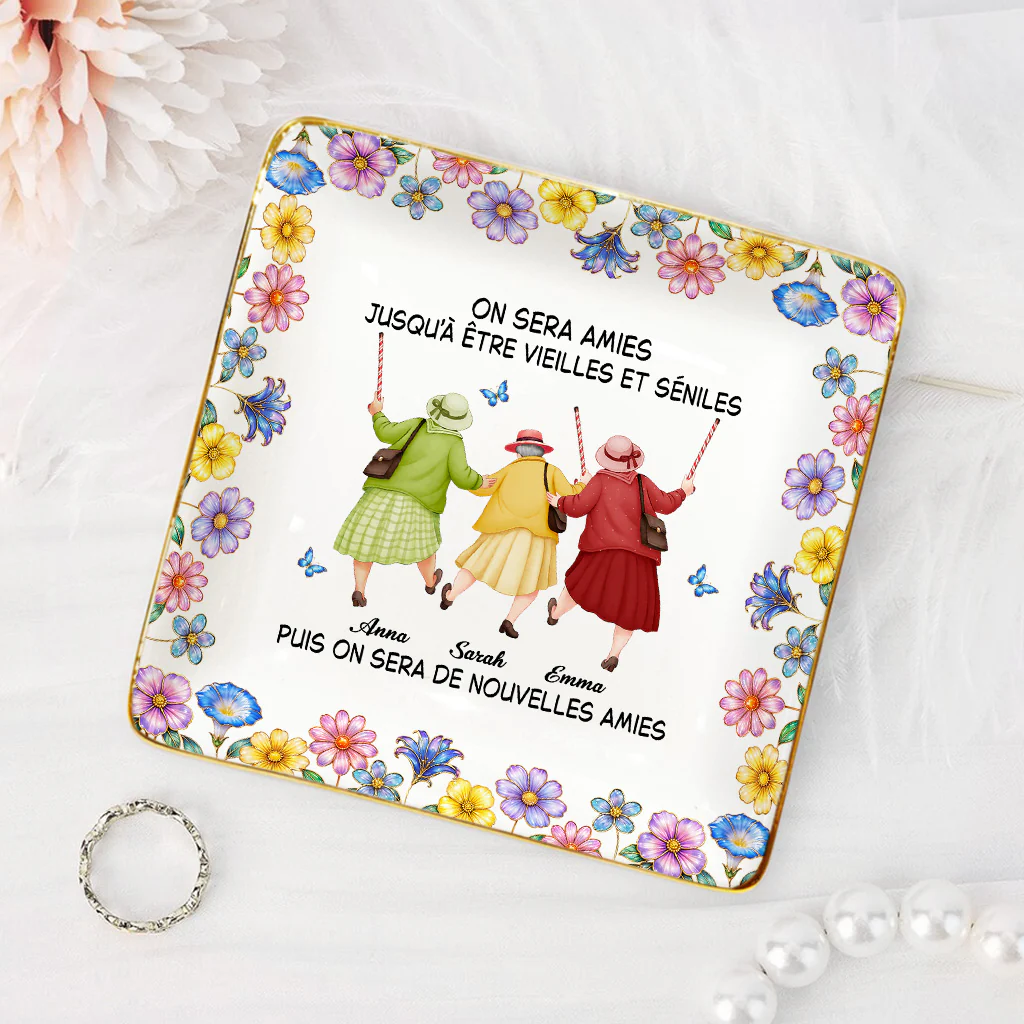 [Effet d'impression 3D] Coupelle Bijoux Personnalisée - On Sera Meilleures Amies - Image 2