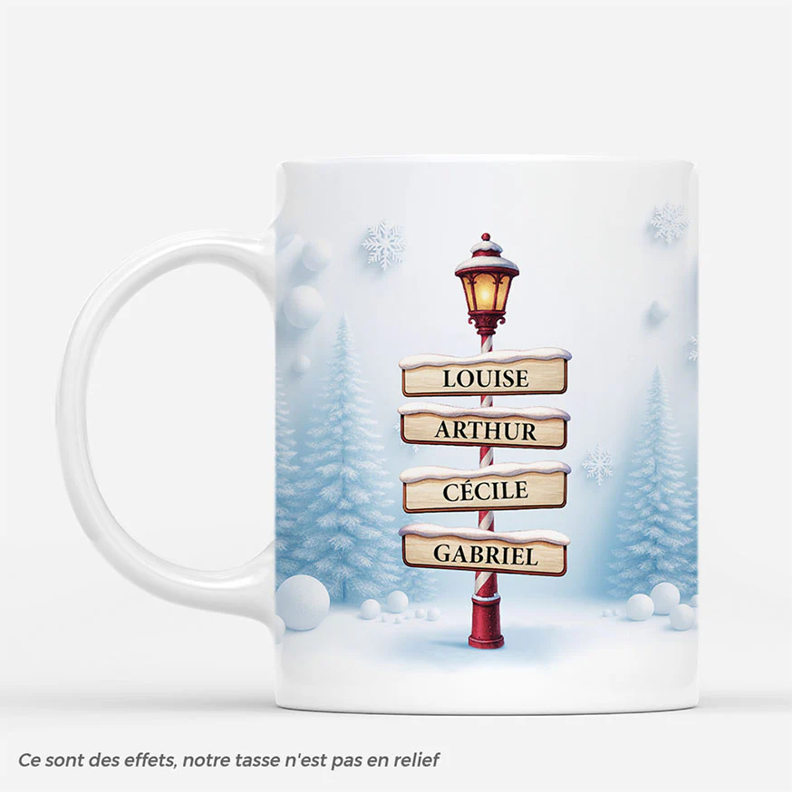 [Effet d'impression 3D] Mug Personnalisé Avec Photo | Toute La Famille Ensemble