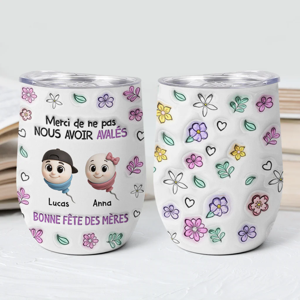 [Effet d'Impression 3D] Mug Isotherme Personnalisé 355ml Papa Maman - Cadeau Fête Des Pères Drôle - Image 2