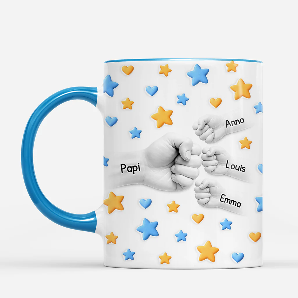 Mug Personnalisé Fête des Pères - Tasse Papa Dessin - Effet 3D - Image 2