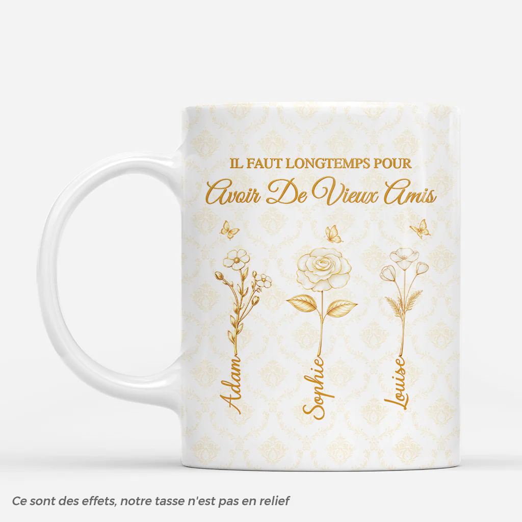 [Effet d'impression 3D] Mug Personnalisé Amis - Avoir Une Vieille Amie