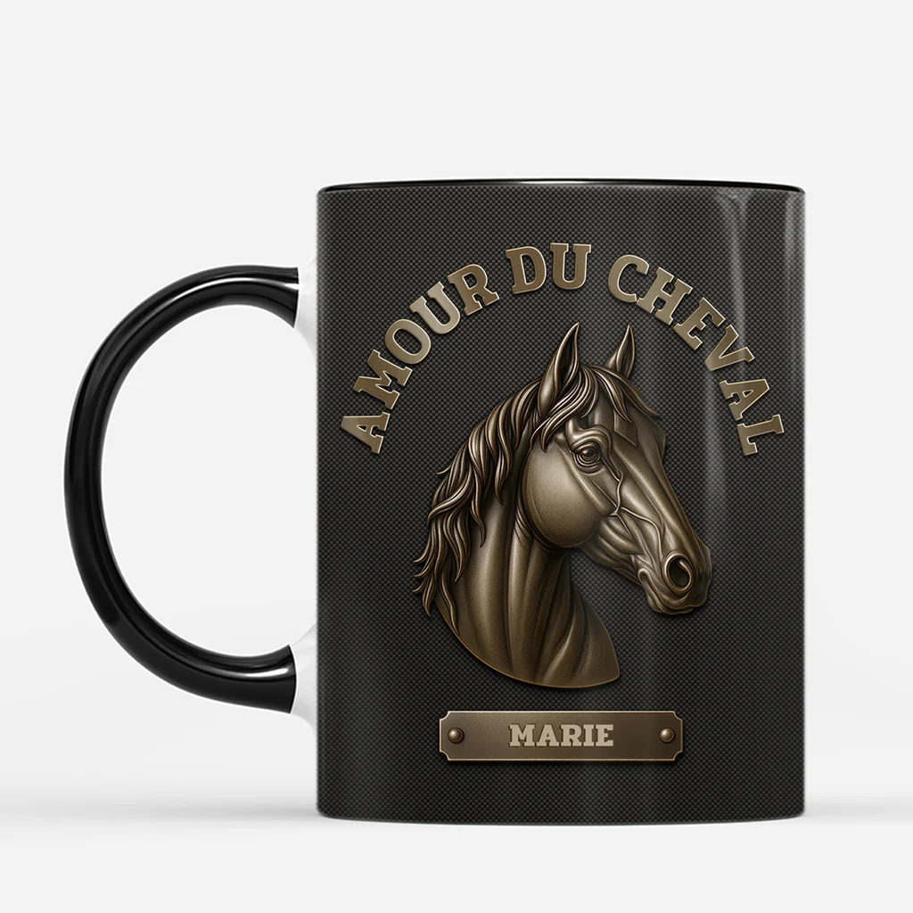 Tasse Cheval Personnalisé - Amour Du Cheval - Effet 3D - Image 2