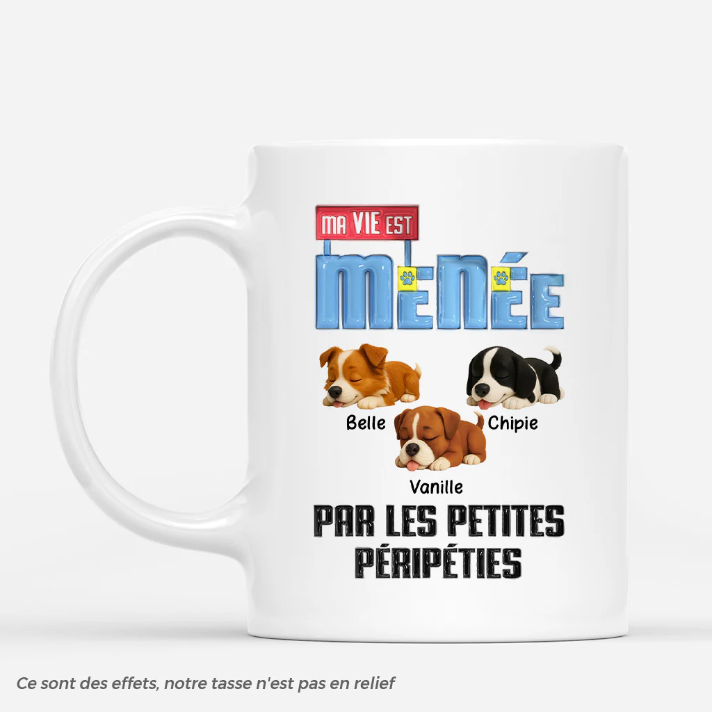 Tasse chien personnalisé – [3D] Les petites péripéties