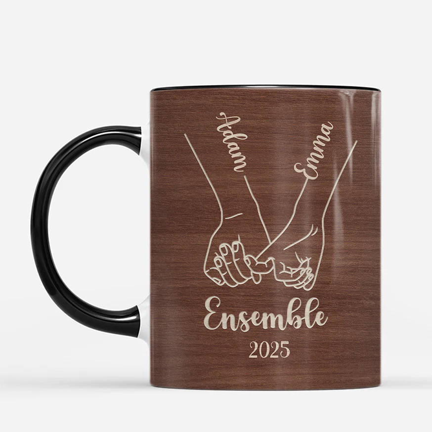 Tasse Personnalisée Saint Valentin - Premier Baiser - Image 2