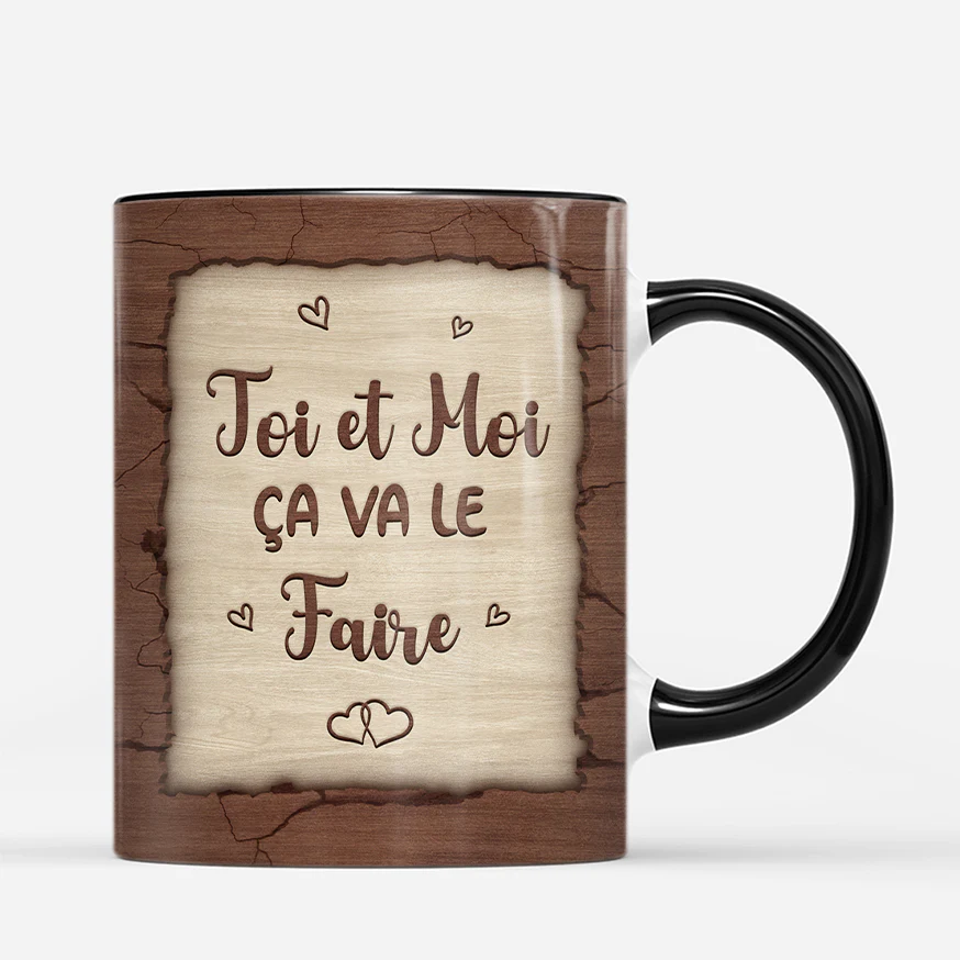 Tasse Personnalisée Saint Valentin - Premier Baiser - Image 3
