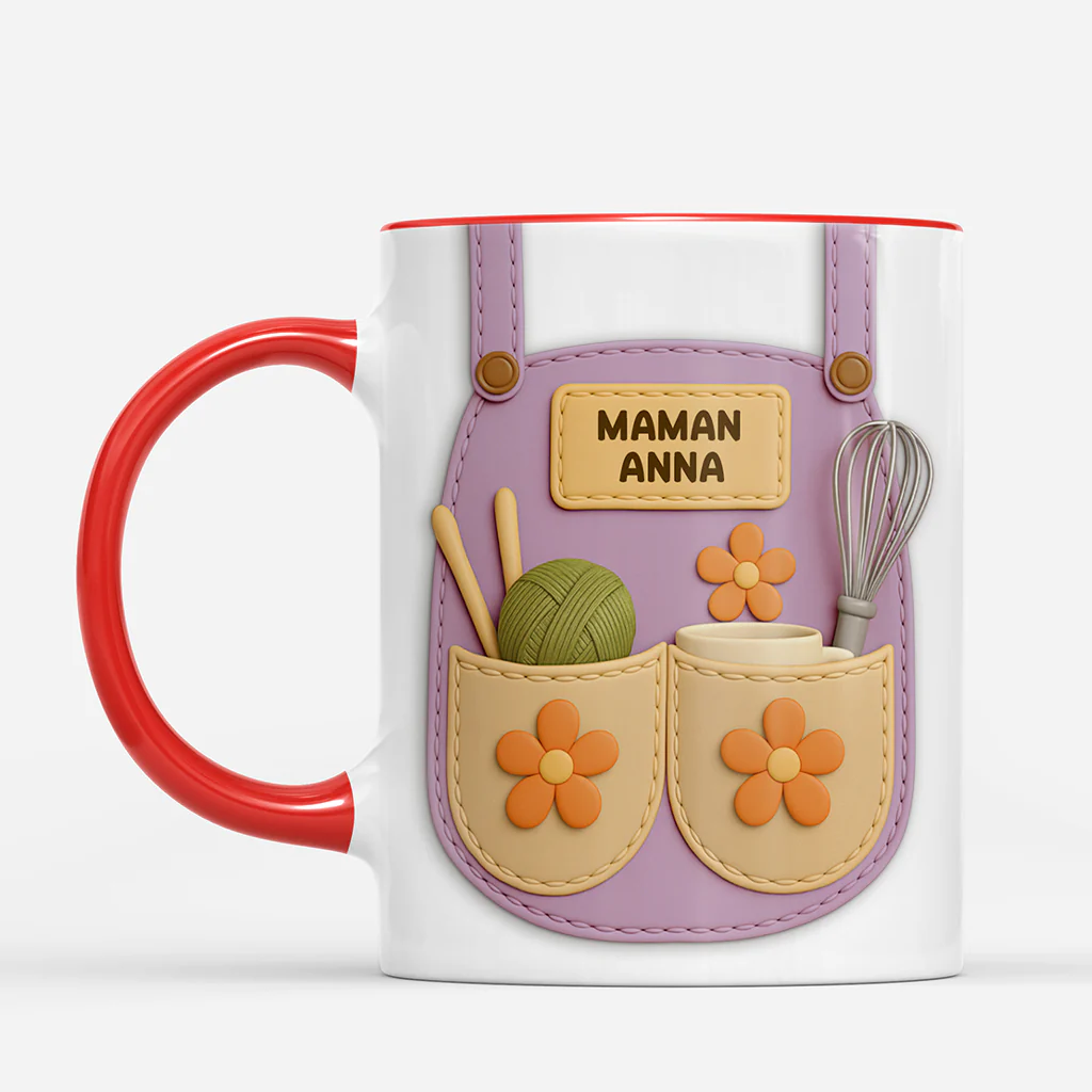 [Effet d'impression 3D] Mug Personnalisé Famille | Cadeau Papa/Maman/Fille/Fils - Image 2