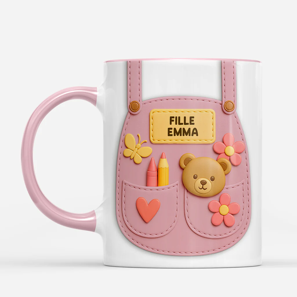 [Effet d'impression 3D] Mug Personnalisé Famille | Cadeau Papa/Maman/Fille/Fils - Image 4