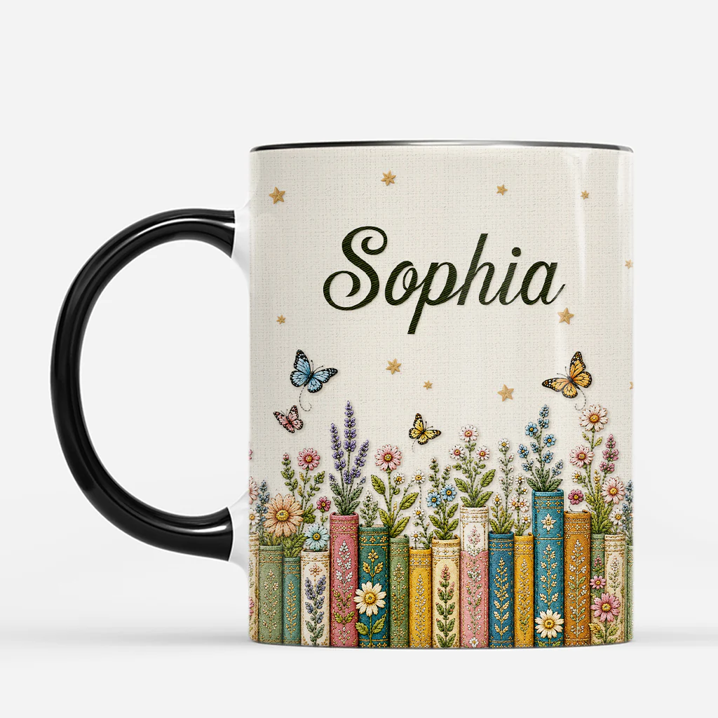 [Effet d'Impression 3D] Mug Personnalisé Femme Homme Fan De Lecture - Mes Livres Préférés - Image 2