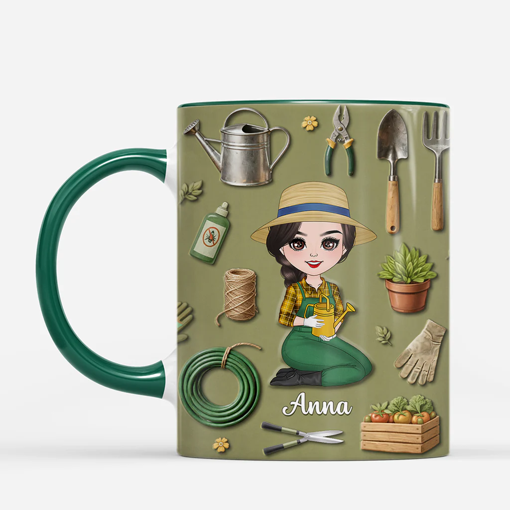 [Effet d'impression 3D] Mug Personnalisé Femme - J'aime Mon Jardin - Image 2