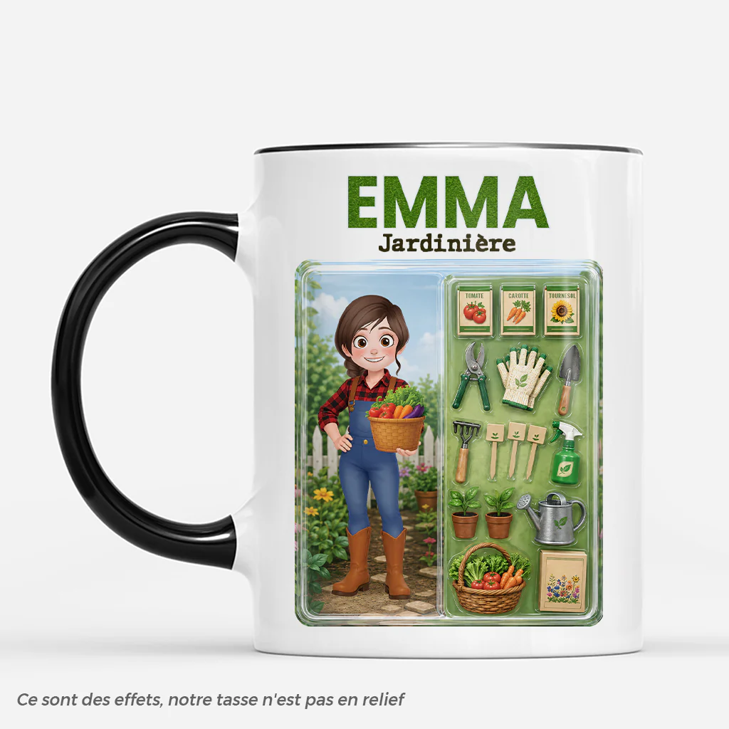 [Effet d'Impression 3D] Mug Personnalisé Jardin - Cadeau Pour Jardinier Femme Homme - Image 2