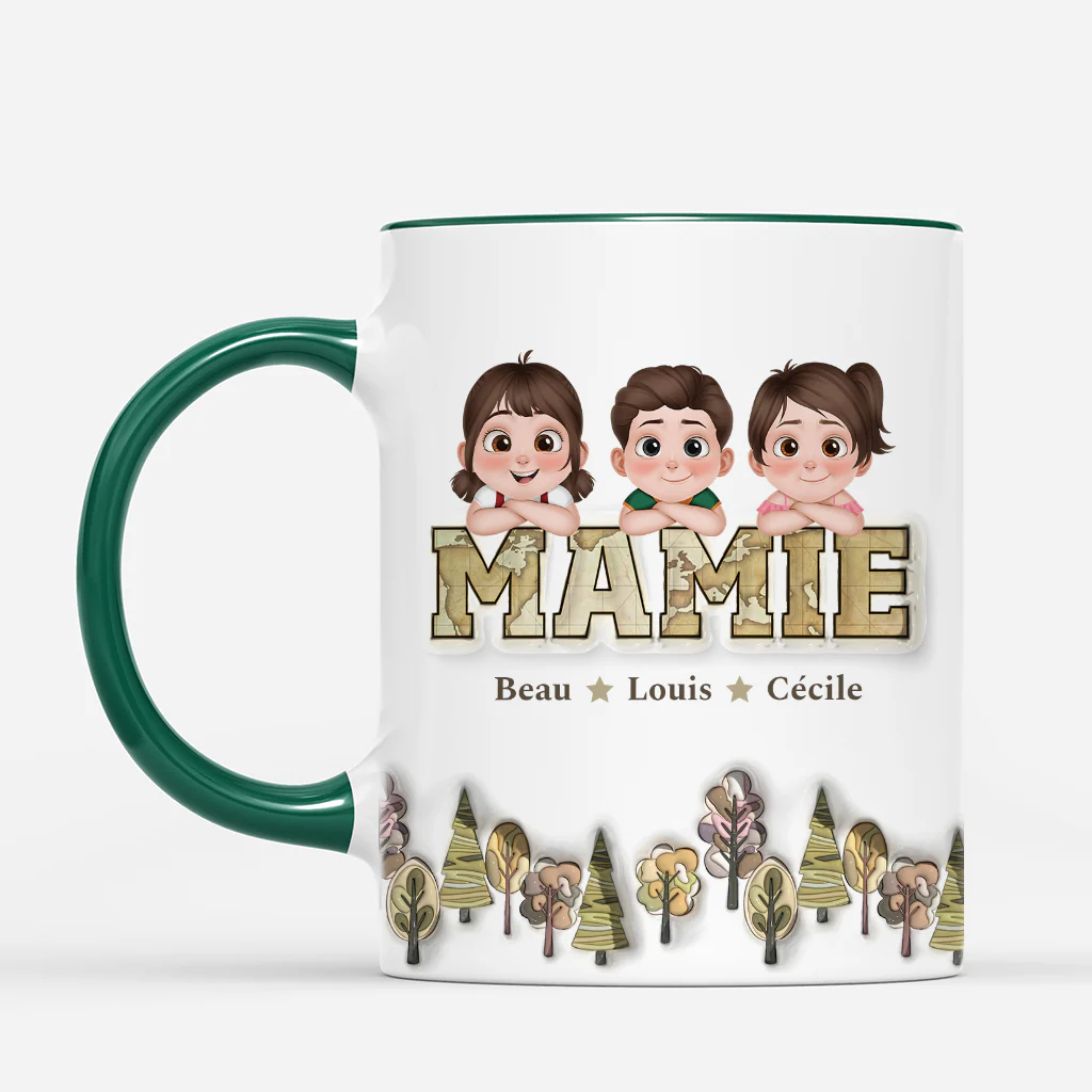 [Effet d'impression 3D] Mug Personnalisé - Les Petits De Papa Papy - Image 2