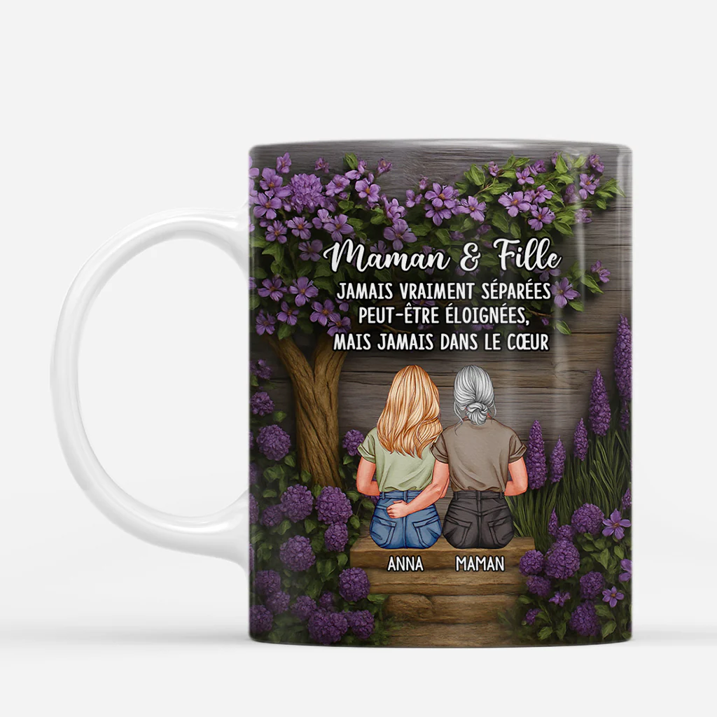 Tasse Personnalisée pour Maman - Maman Et Fille - Effet 3D