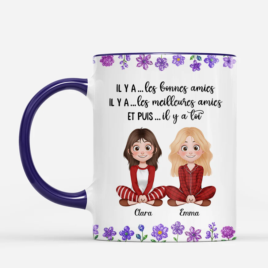 [Effet d'impression 3D] Tasse Personnalisée Amitié - Meilleure Amie Et Toi - Image 2