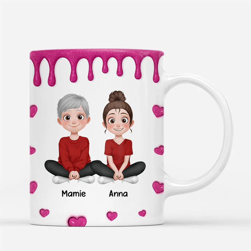 Mug Personnalisé 3D - Merci D’être Mon Papy/Mamie - Image 3