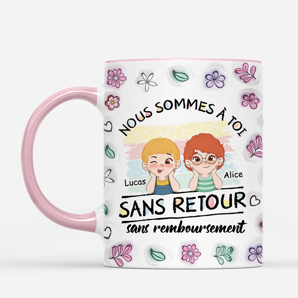 [Effet d'impression 3D] Mug Personnalisé - Nous Sommes à Maman/Papa - Image 2