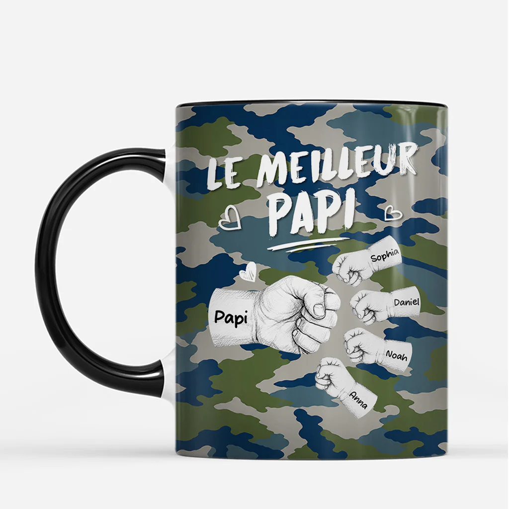 [Effet d'Impression 3D] Mug Personnalisé Papa Maman - Des Flèches Dans La Main - Image 2