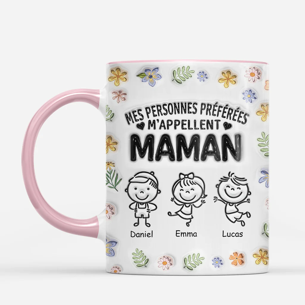 [Effet d'Impression 3D] Mug Personnalisé Papa Maman - Ma Personne Préférée - Image 2