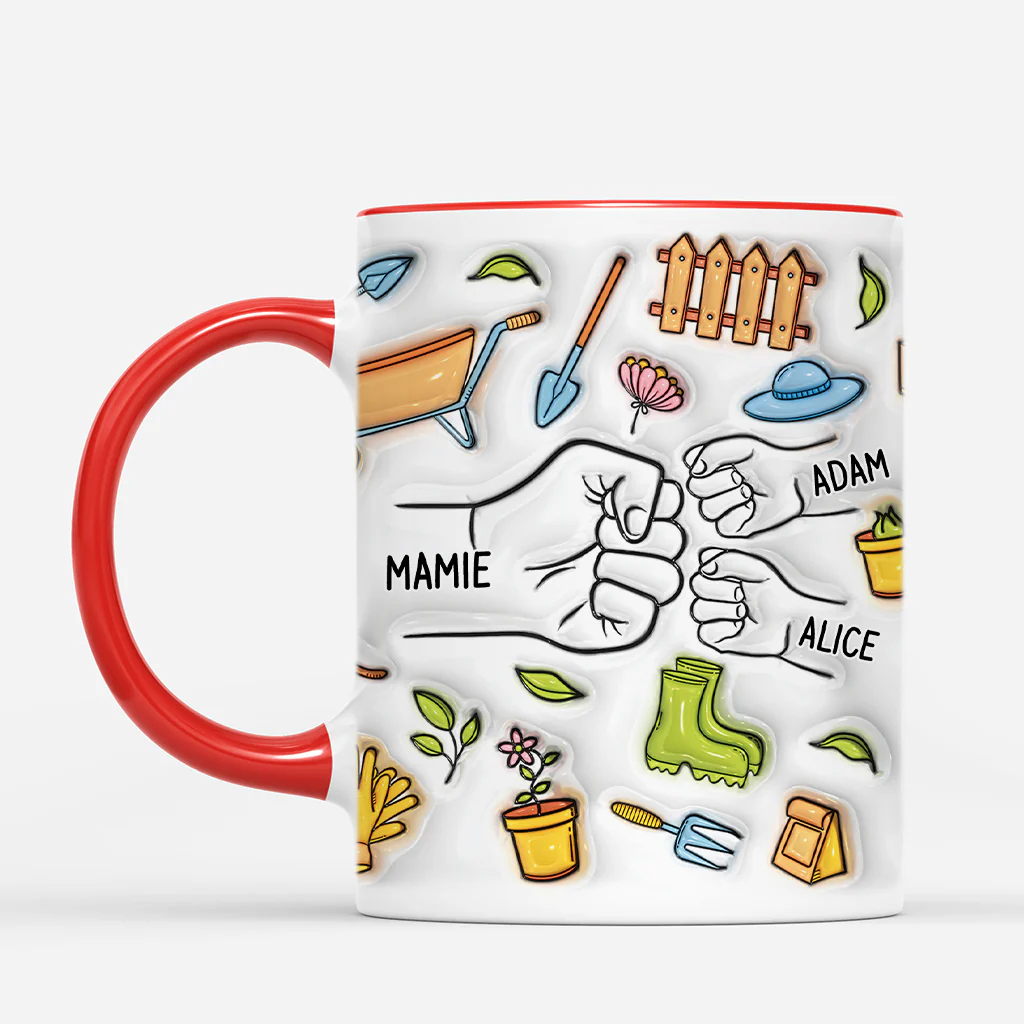 [Effet d'Impression 3D] Mug Personnalisé Papa - Parent Jardinage - Image 2