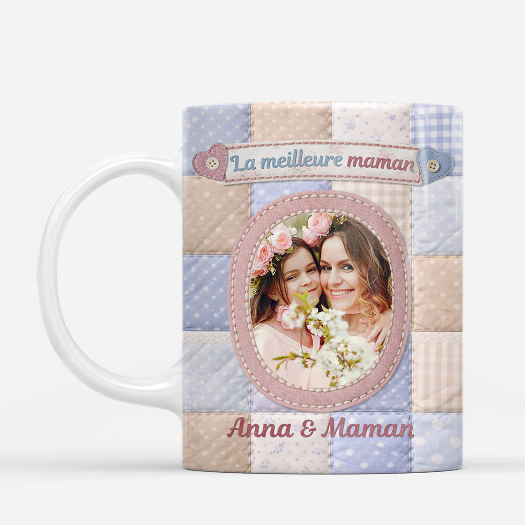 [Effet d'impression 3D] Mug Personnalisé Maman Photo - La Meilleure Maman Mamie - Image 2