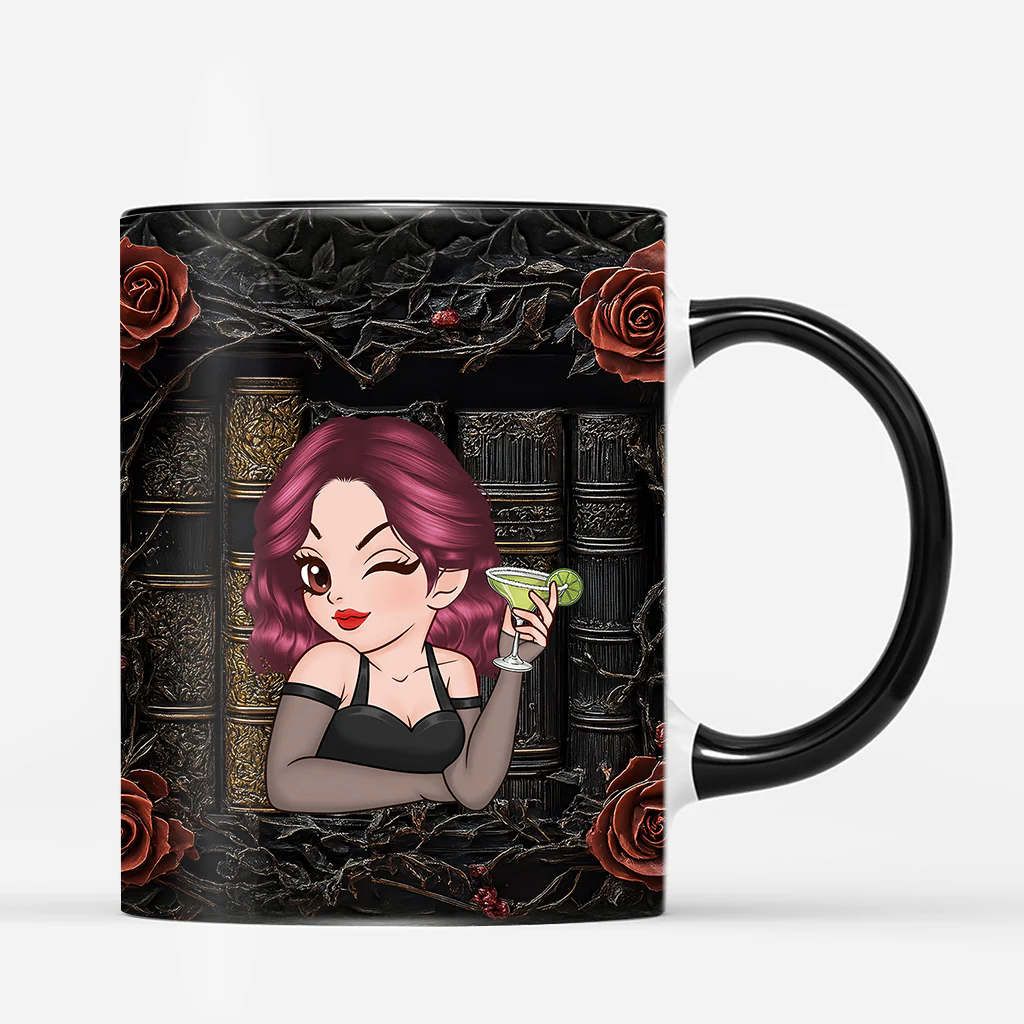 [Effet d'impression 3D] Mug Personnalisé Pour Amoureuse Des Livres - Je Préfère Le Méchant - Image 3