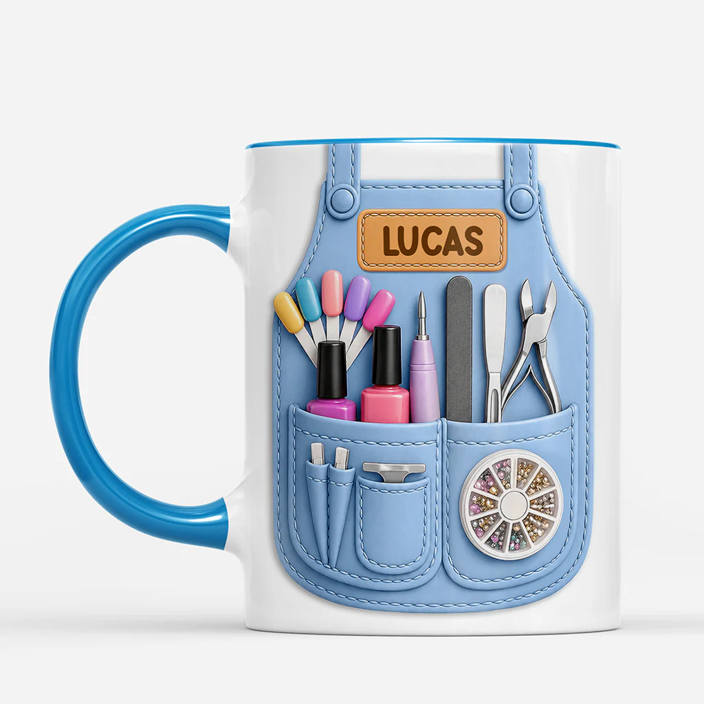 [Effet d'impression 3D] Mug Personnalisé Prénom - Super Prothésiste Ongulaire - Image 2
