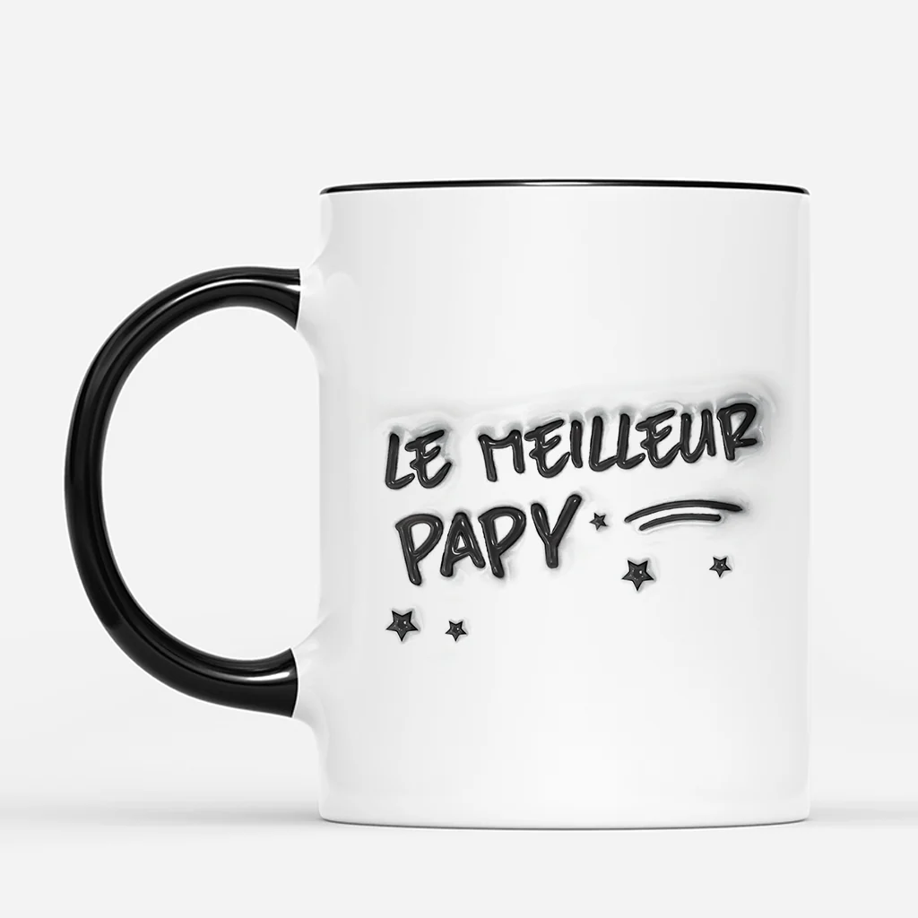 [Effet d'Impression 3D] Mug Personnalisé Papa - Super Papa - Image 2