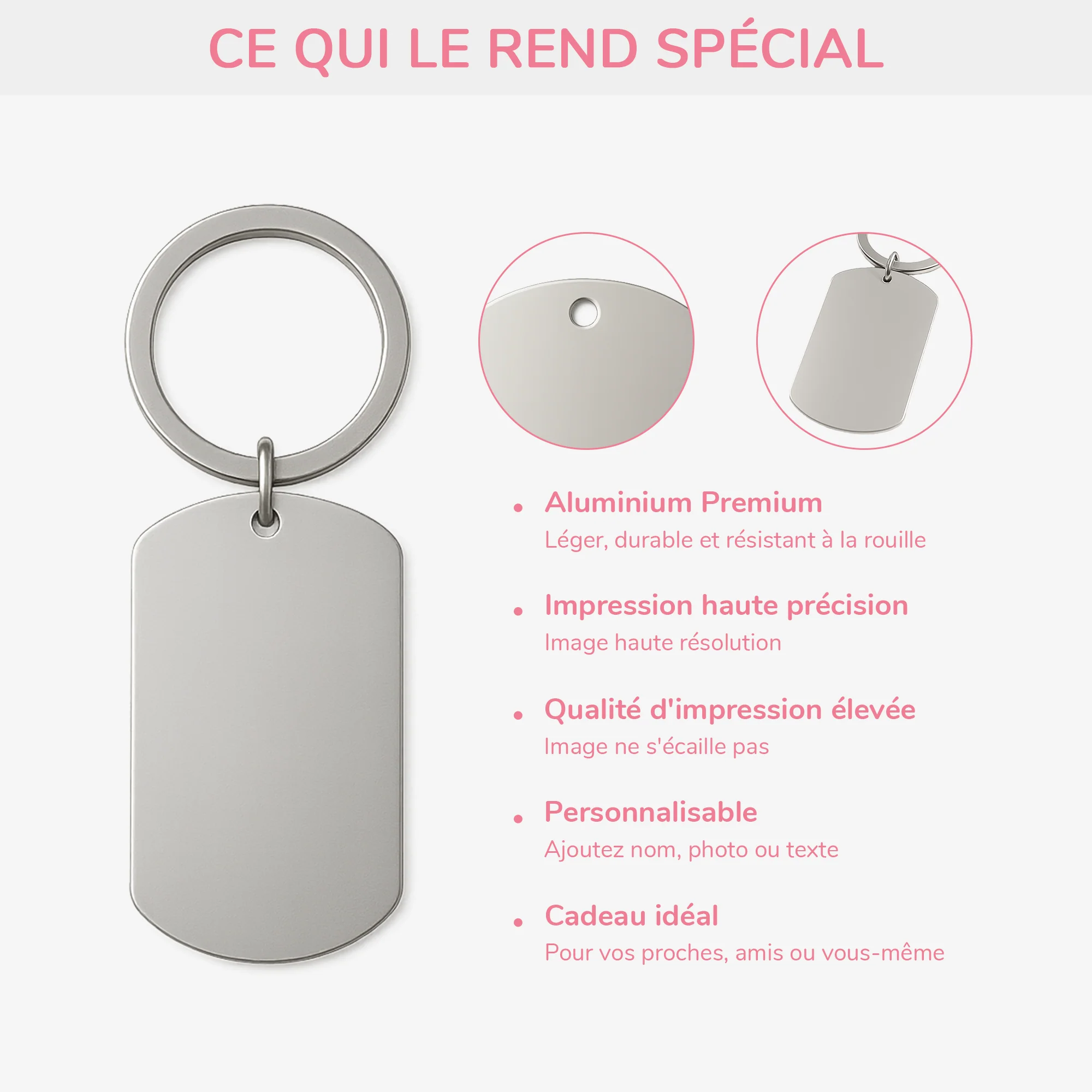 Porte Clé Pas Cher Personnalisé Photo - Couple Ensemble Depuis - Image 4