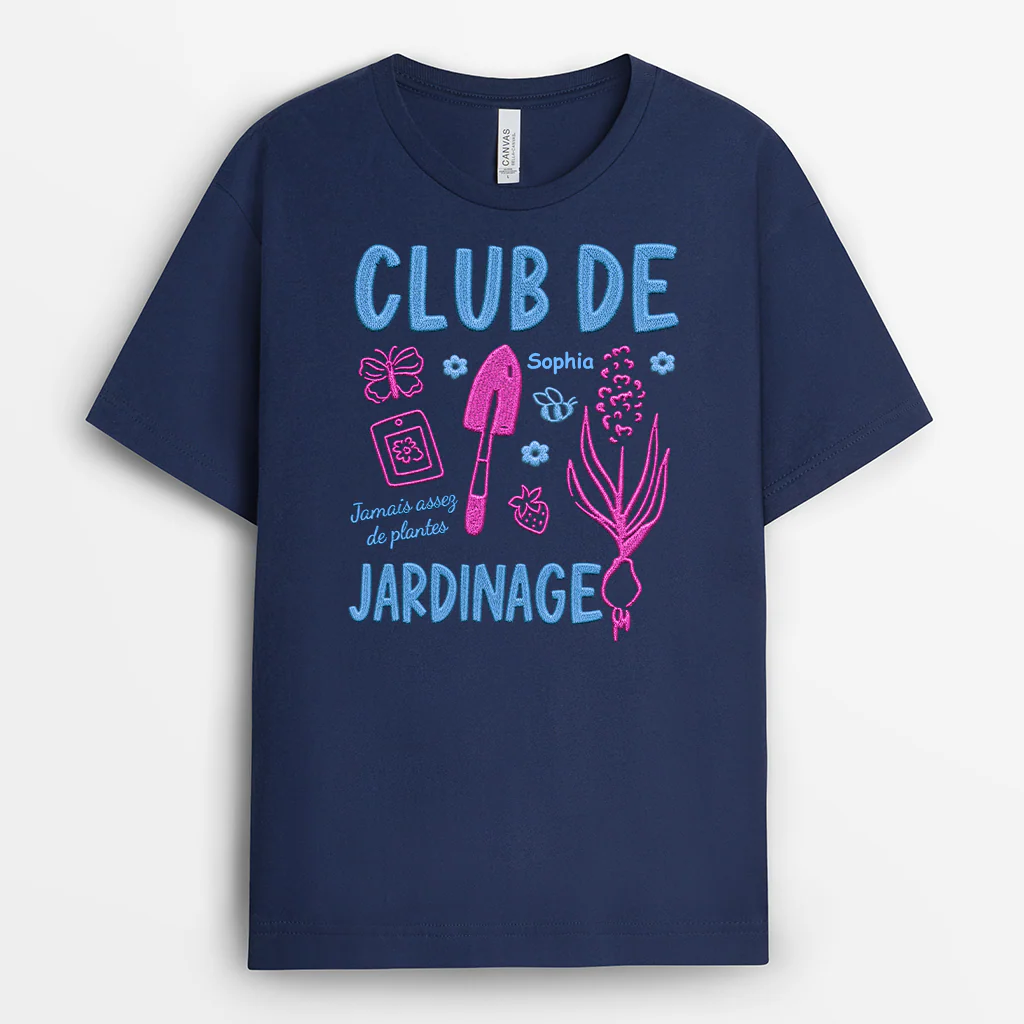 [Effet d'Impression 3D] T-shirt Personnalisé Homme Femme - Club De Jardinage - Image 2