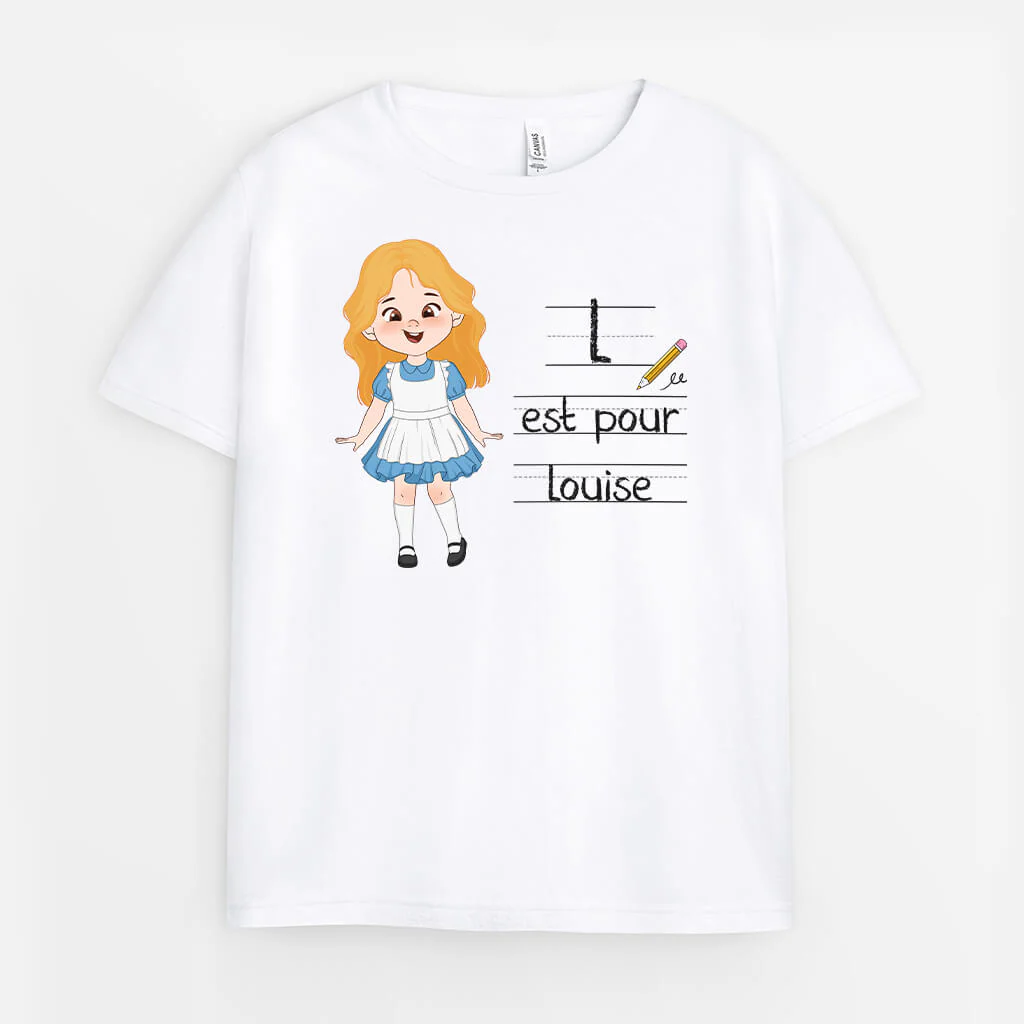 T Shirt Enfant Personnalisé Prénom - L Est Pour
