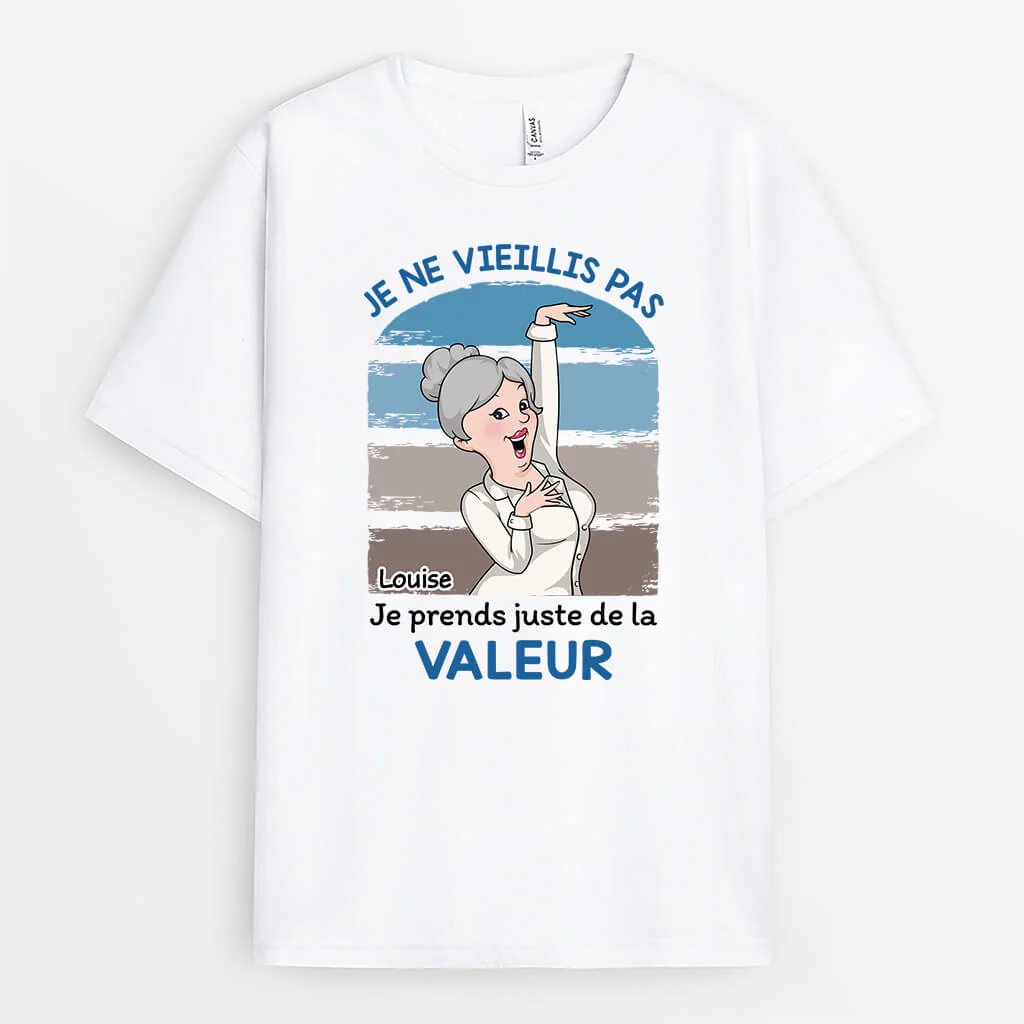 T-Shirt Personnalisé Humour Homme – Je Ne Vieillis Pas - Image 2