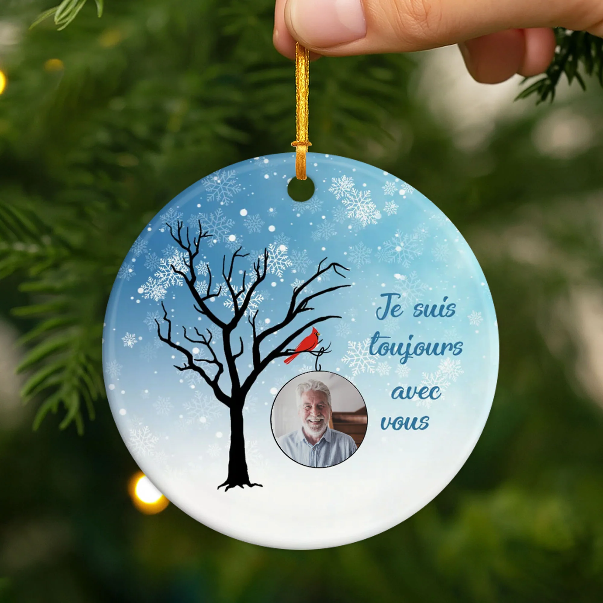 Ornement Je Suis Toujours Avec Vous Hiver Personnalisé - Image 2