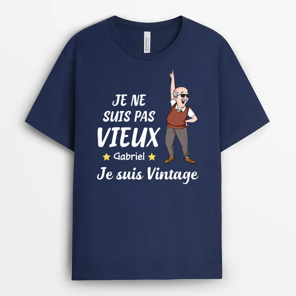 Tee Shirt Homme Personnalisé | Je Suis Vintage Version Homme Qui Danse