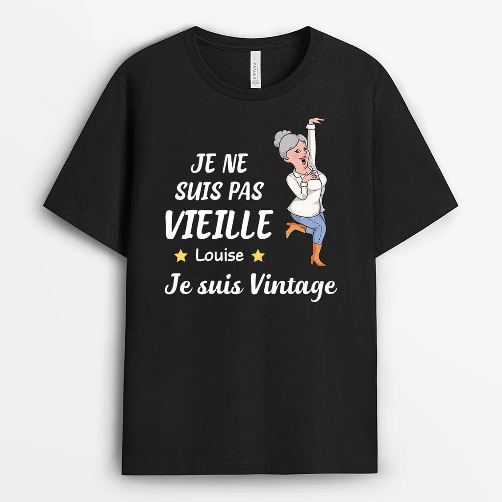 Tee Shirt Homme Personnalisé | Je Suis Vintage Version Homme Qui Danse - Image 2